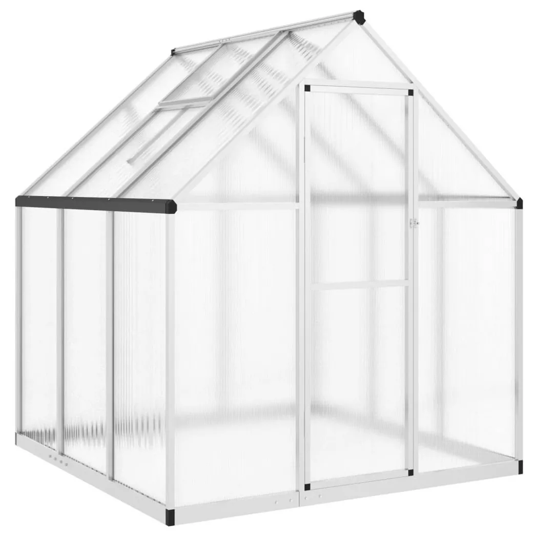 VidaXL - Gewächshaus aluminium, One Size, Silber