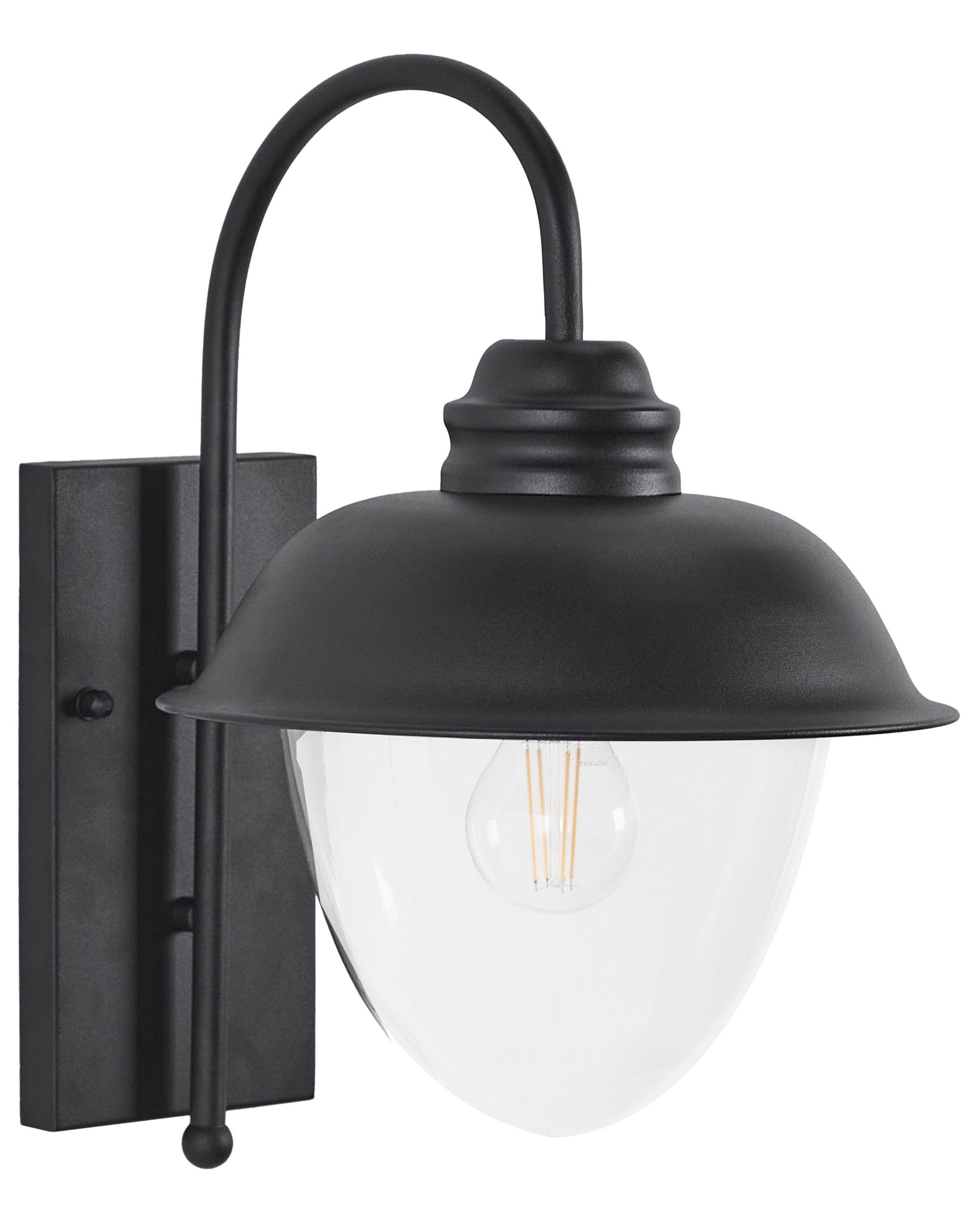 Beliani Lampe murale pour l'extérieur en Métal Rétro BANKA  