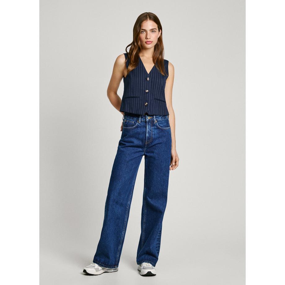 Pepe Jeans London Gilet Diana Rayé  