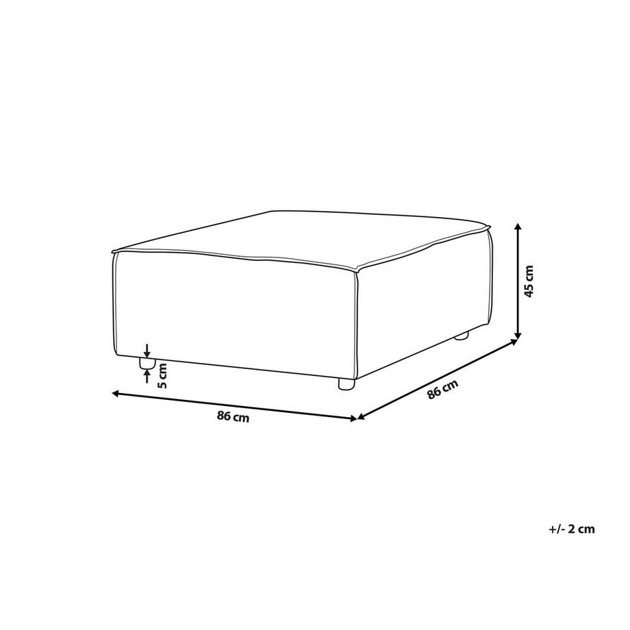 Beliani Ottoman en Tissu Moderne ARDAL  