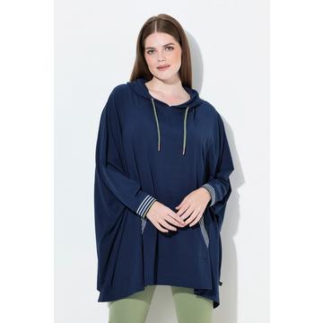 Poncho loungewear dal taglio oversize con cappuccio e maniche lunghe