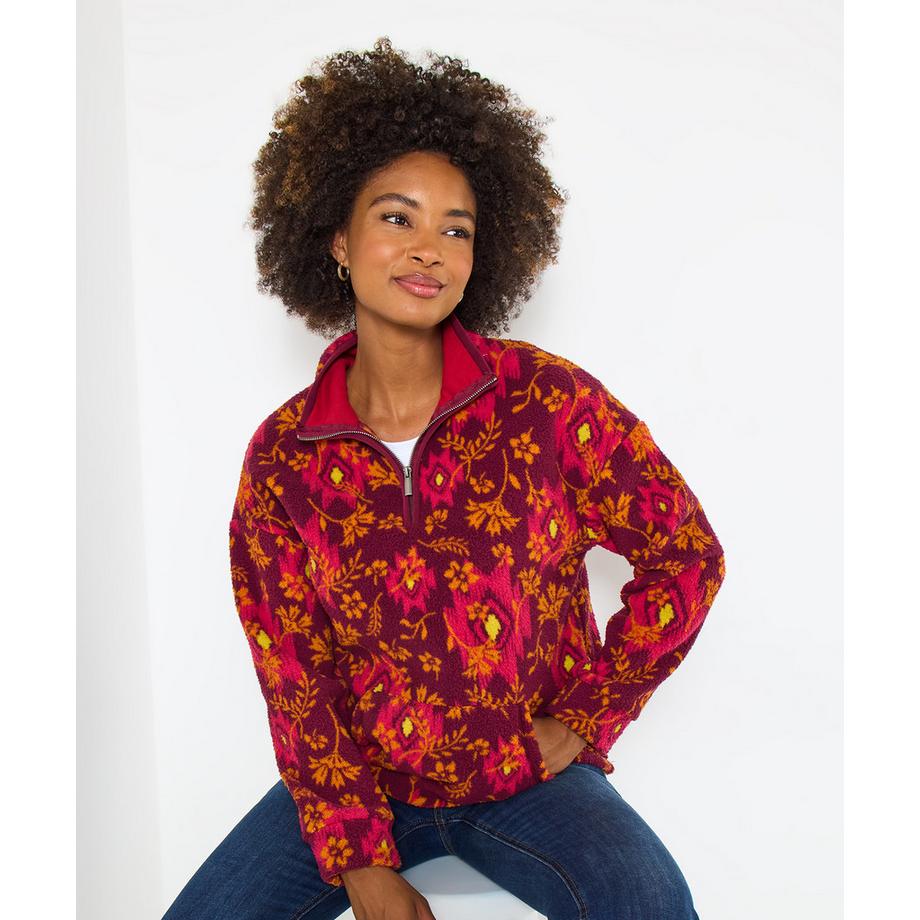 Joe Browns Fleece Top Stehkragen  