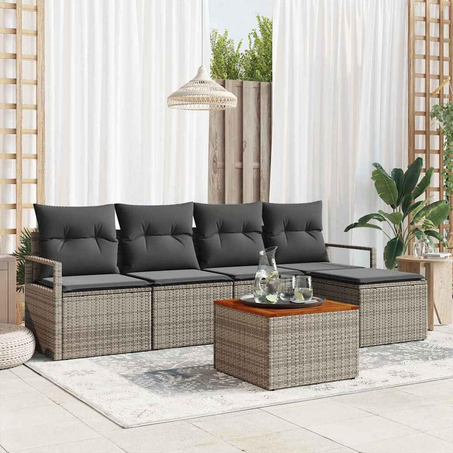 VidaXL Gartensofa-set poly-rattan  