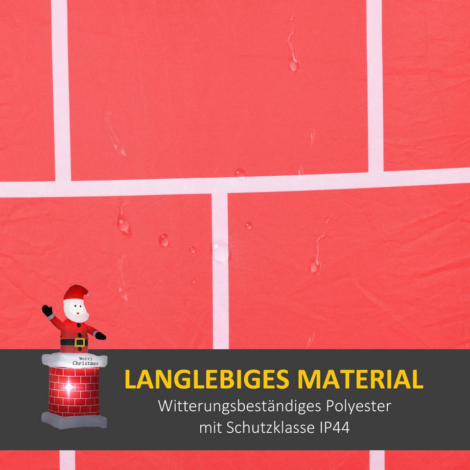 HOMCOM Père Noël gonflable  