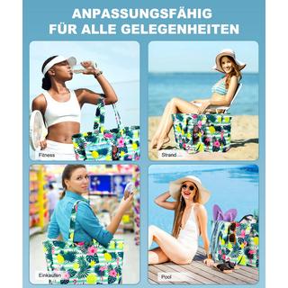 Only-bags.store Grosse Strandtasche mit Reissverschluss  