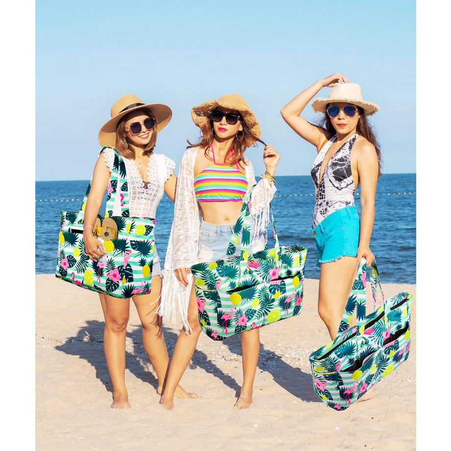 Only-bags.store Grosse Strandtasche mit Reissverschluss  