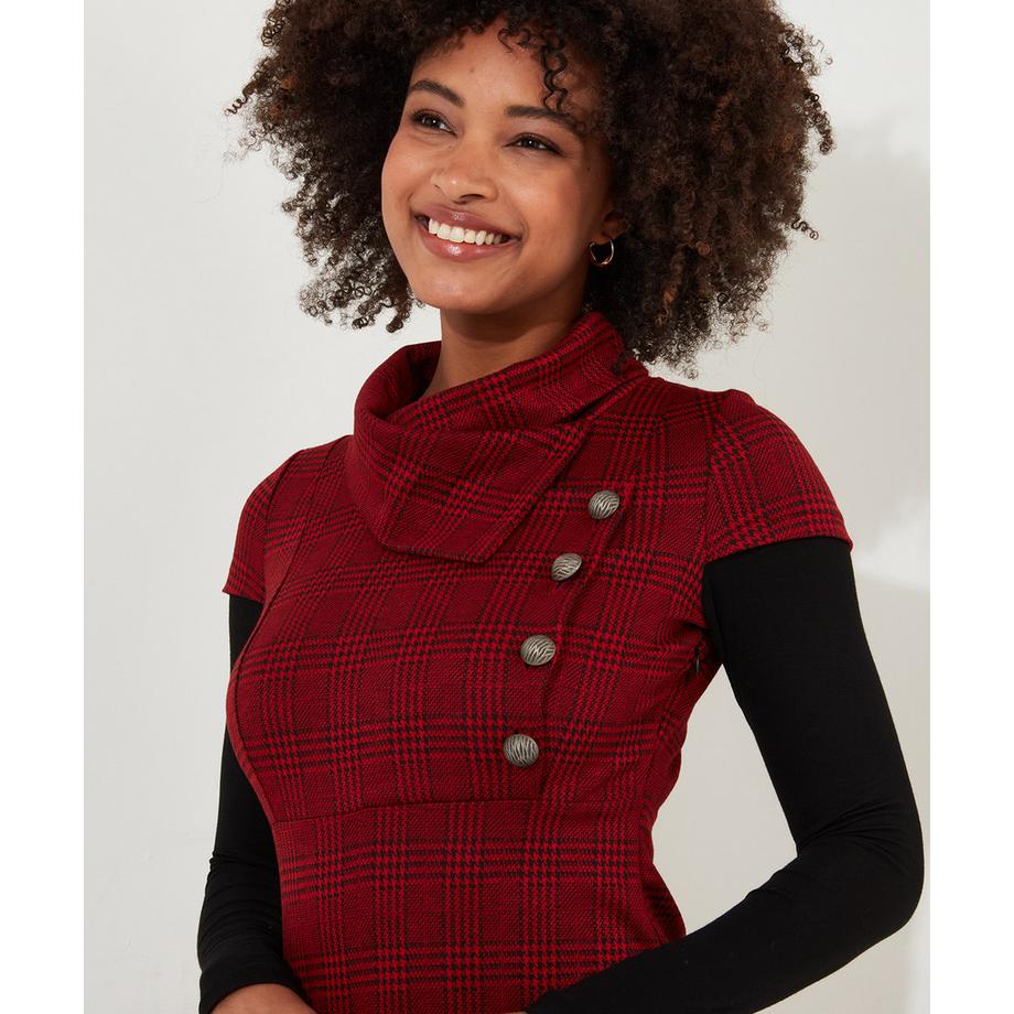 Joe Browns Jacquard Karo Rollkragen Tunika  