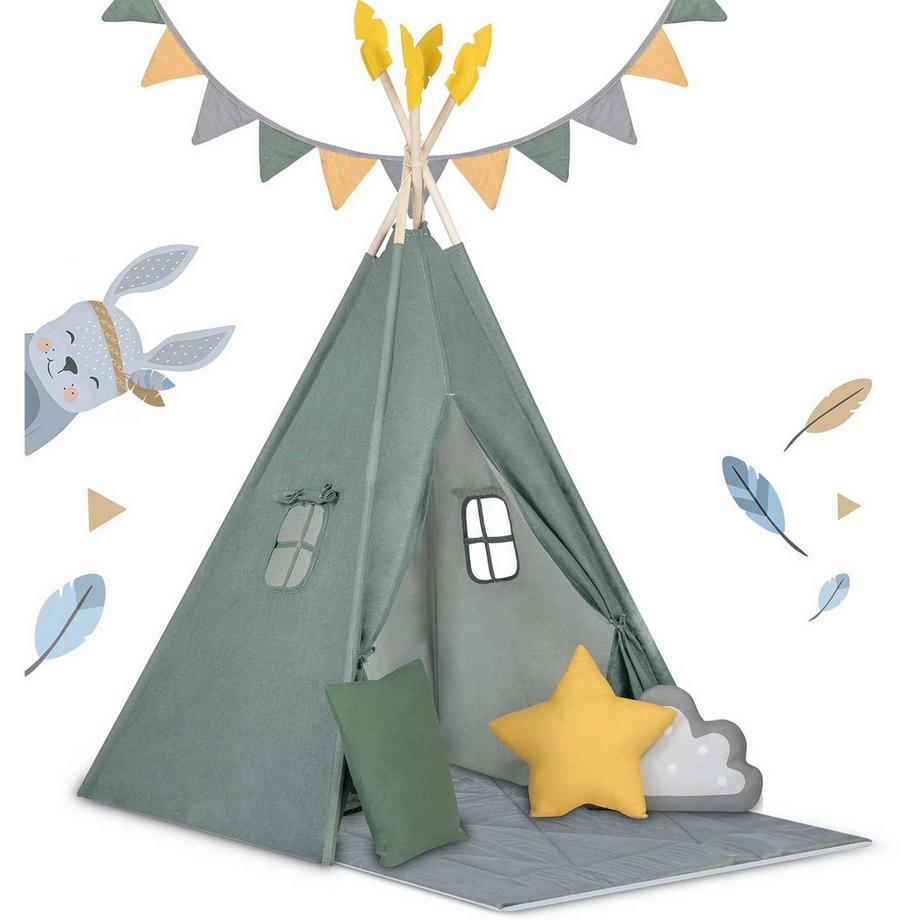 B2X  Kinder-Tipi-Zelt NK-406 Nukido – Grün 
