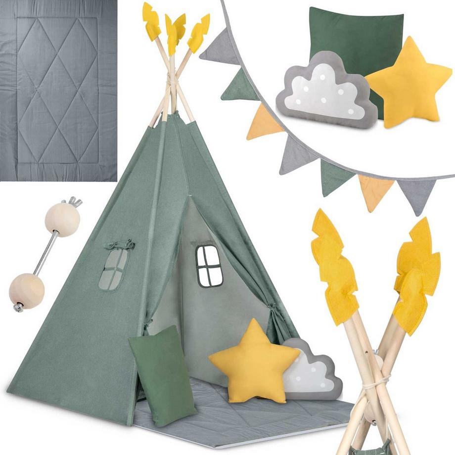 B2X  Kinder-Tipi-Zelt NK-406 Nukido – Grün 