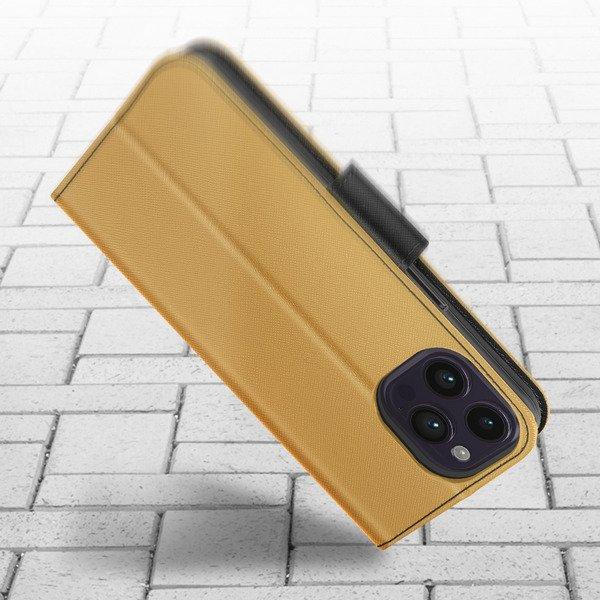 Avizar  Fancy Cover iPhone 14 Pro Gold / Schwarz 