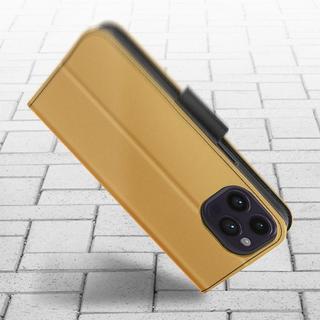 Avizar  Fancy Cover iPhone 14 Pro Gold / Schwarz 