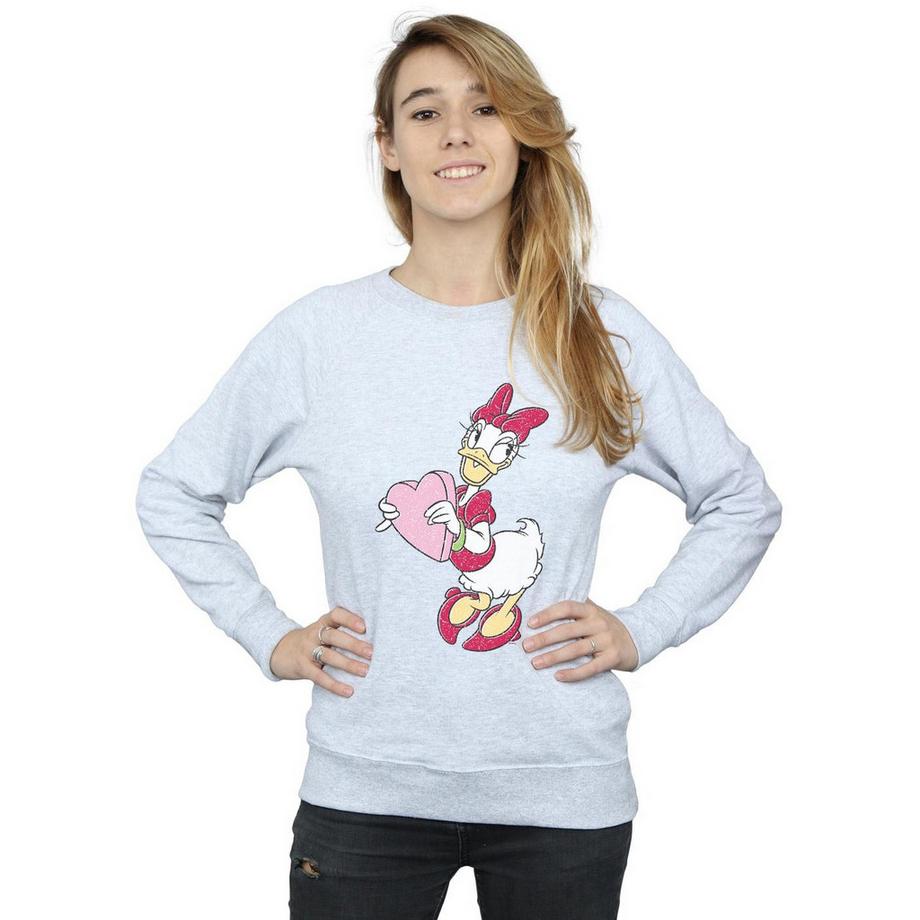 Disney Daisy Duck Coeur Sweatshirt  