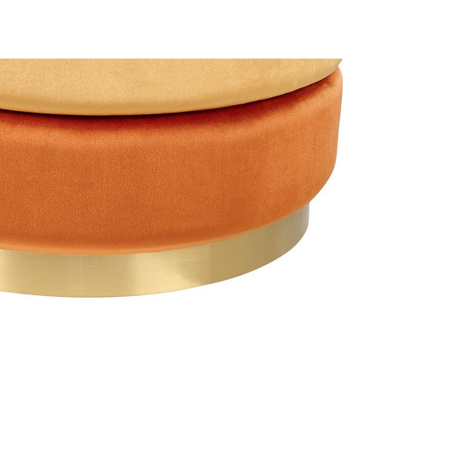 Beliani Pouf en Velours Moderne LOUIN  