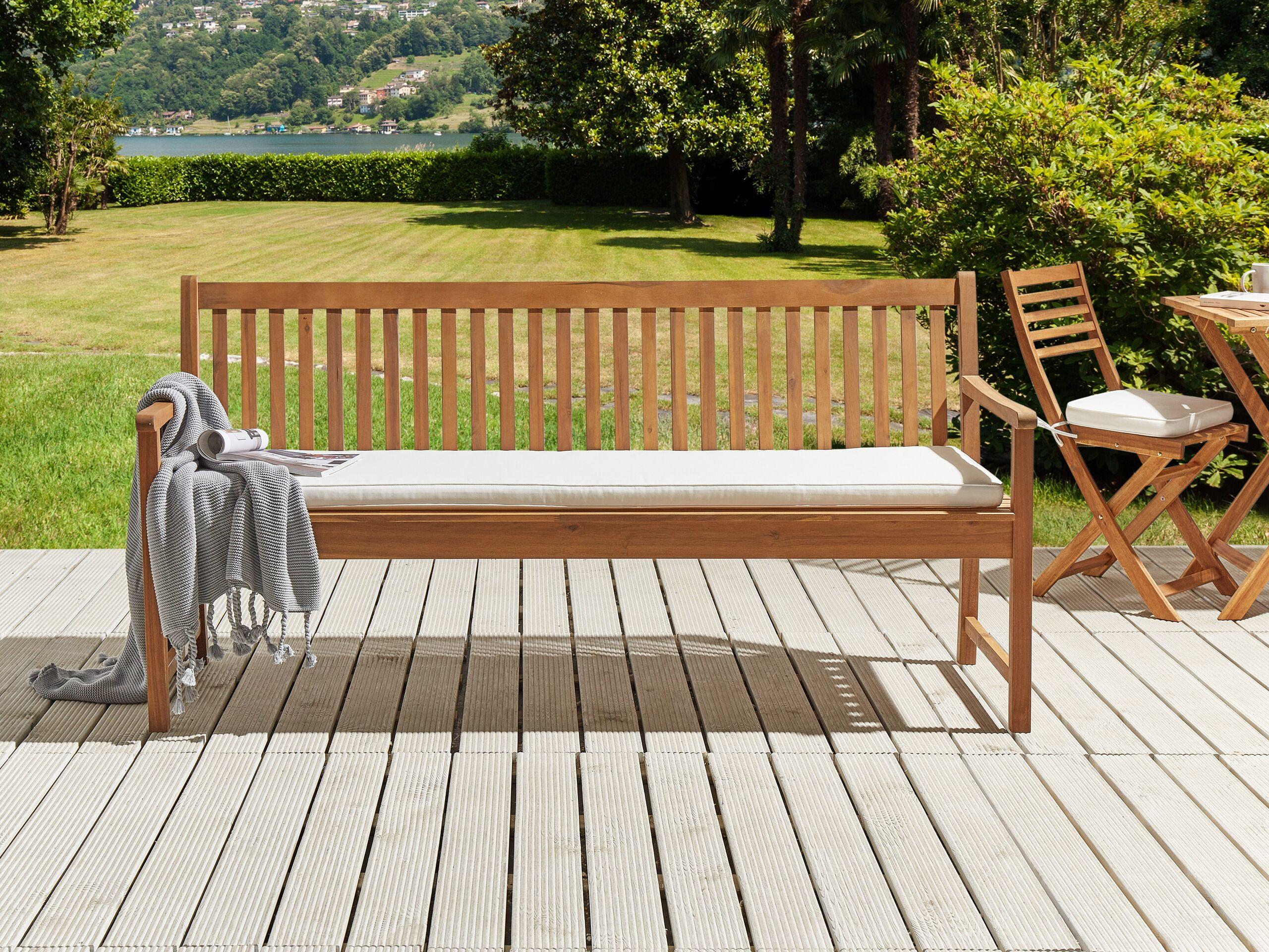 Beliani Bankauflage aus Polyester Skandinavisch VIVARA  