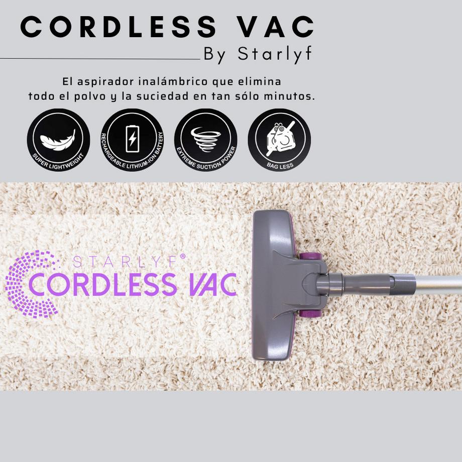 STARLYF Cordless Vac-Aspiratore verticale cordless senza sacco  