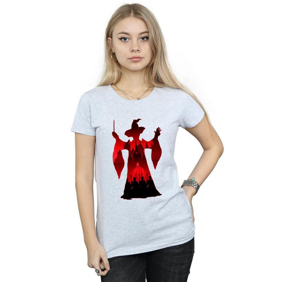 Harry Potter Hogwarts Zauberer Silhouette T-Shirt  