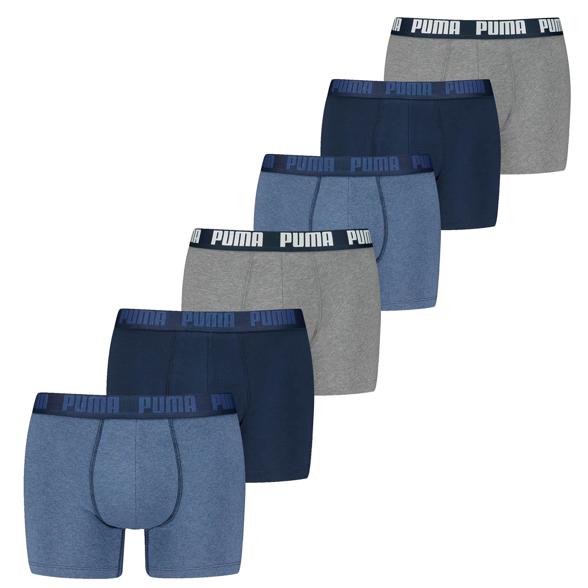 PUMA  Boxer  Aderente alla figura-PUMA BASIC BOXER 6P ECOM 