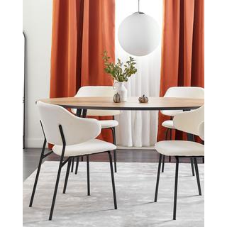 Beliani Esszimmerstuhl aus Polyester Modern KENAI  