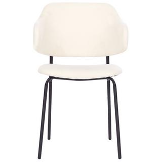 Beliani Esszimmerstuhl 2er Set aus Stoff Modern KENAI  