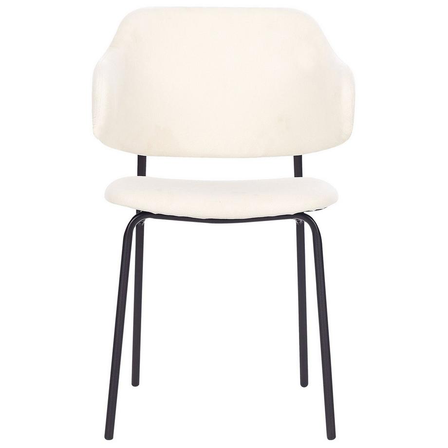 Beliani Set di 2 sedie da pranzo en Tessuto Moderno KENAI  