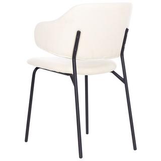 Beliani Esszimmerstuhl 2er Set aus Stoff Modern KENAI  