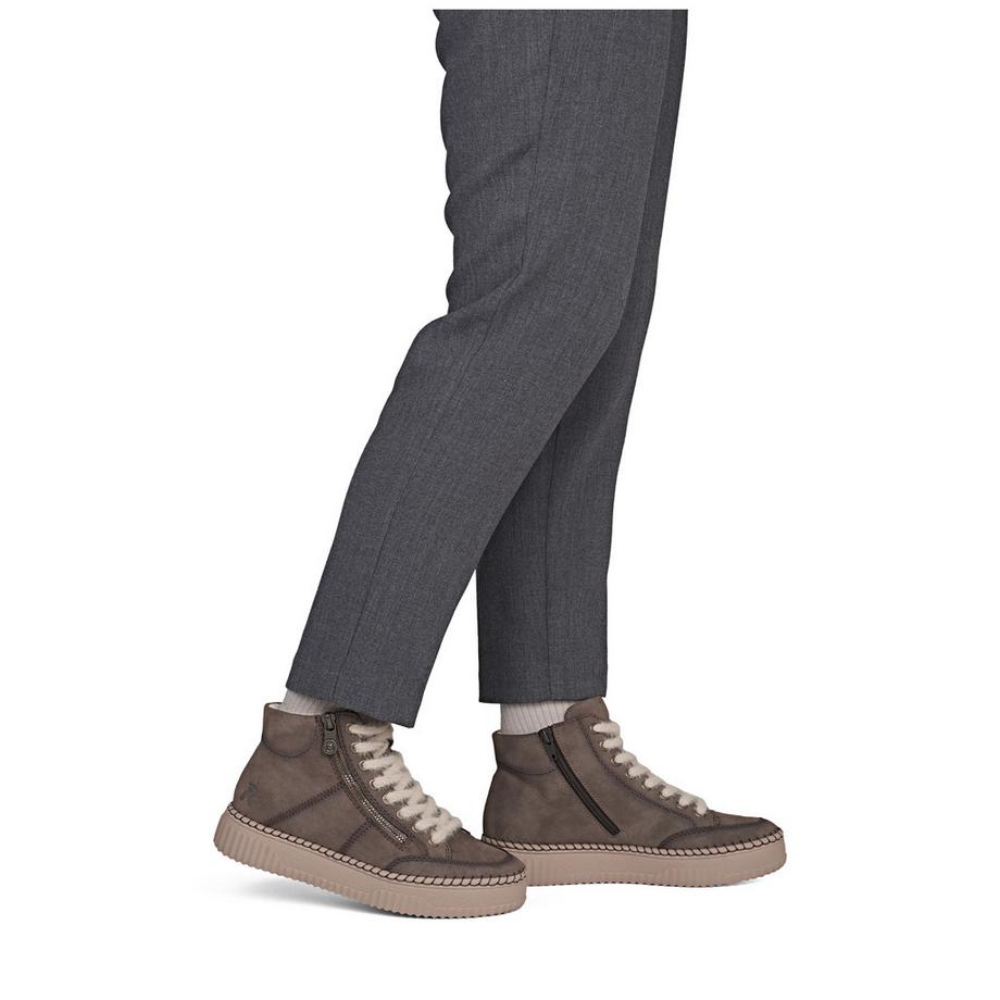 Rieker Sneaker Alta con Cerniera Laterale  