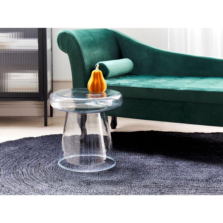 Beliani Beistelltisch aus Glas  CALDERA  