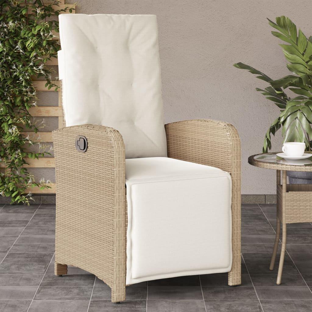 VidaXL Gartensessel verstellbar poly-rattan  
