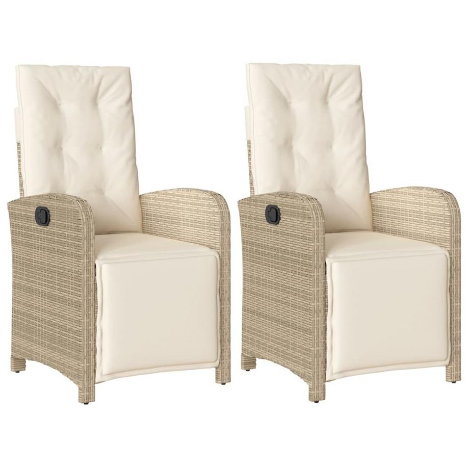Gartensessel verstellbar poly-rattan