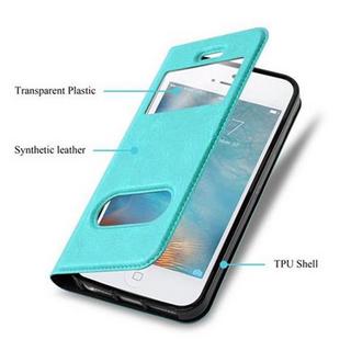 Cadorabo  Housse compatible avec Apple iPhone 5 / 5S / SE 2016 - Coque de protection avec fermeture magnétique, fonction de support et 2 fenêtres de visualisation 