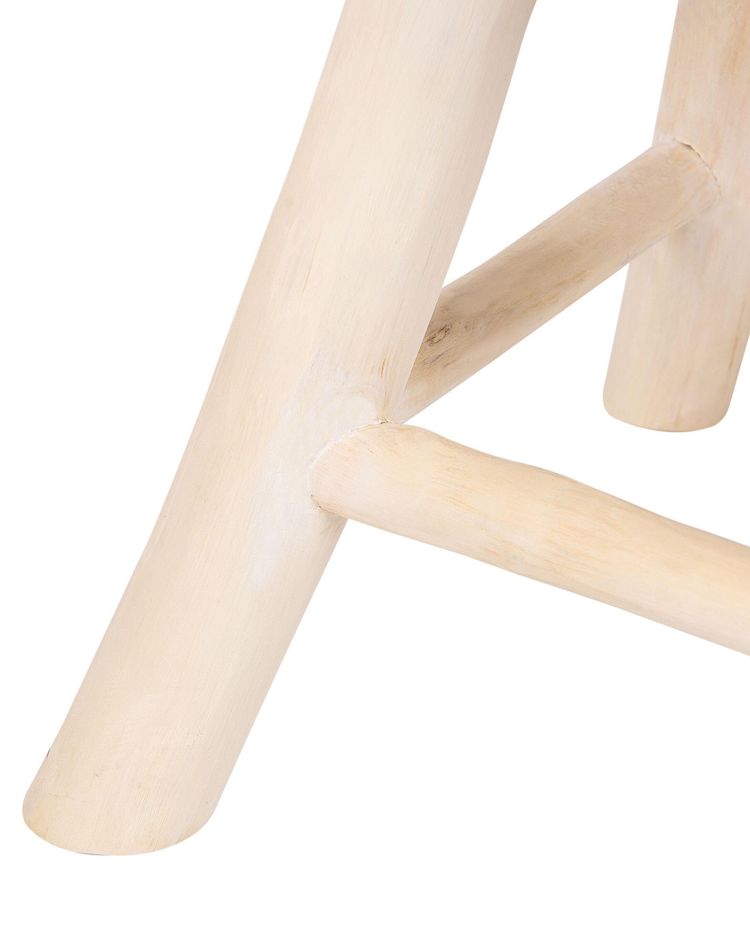 Beliani Nachttisch aus Teakholz Boho NAMPA  