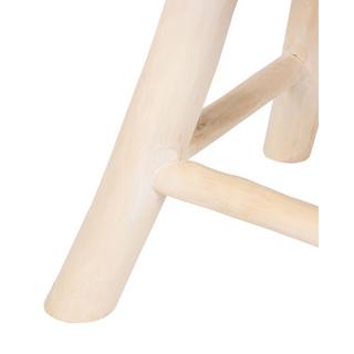 Beliani Nachttisch aus Teakholz Boho NAMPA  