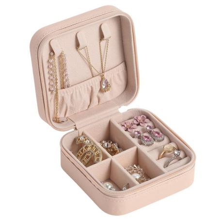 BINS AND BOXES  Coffret à bijoux TRAVEL - Rose 