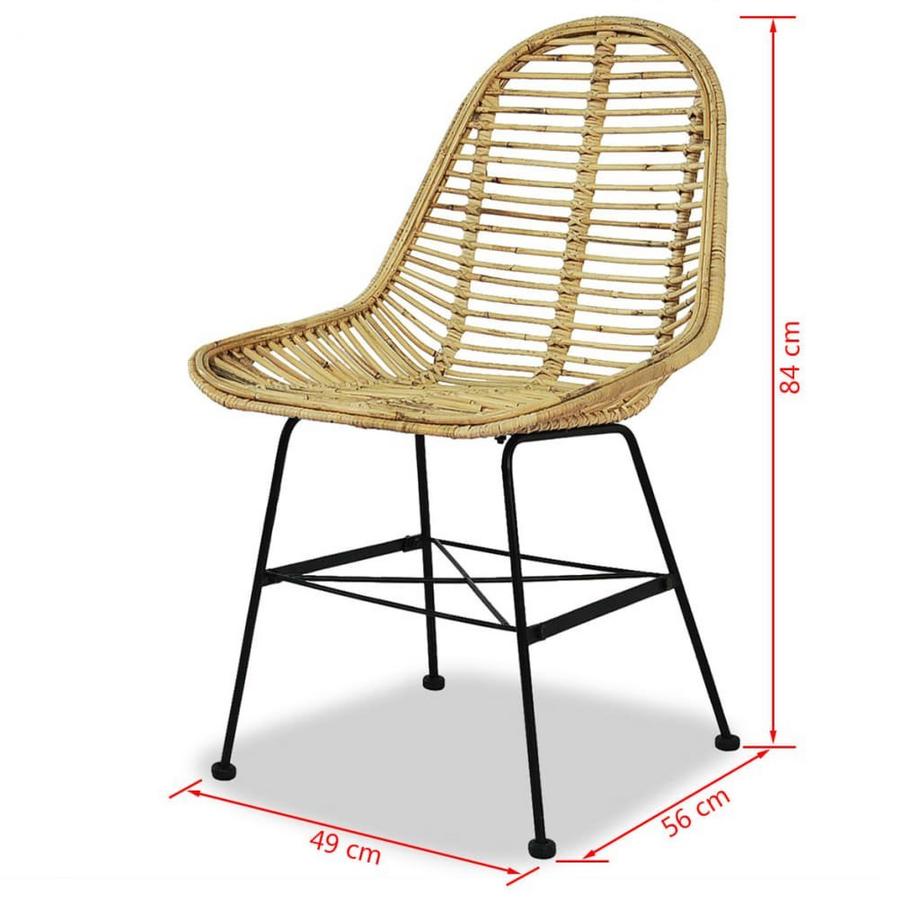 VidaXL Esszimmerstuhl rattan  