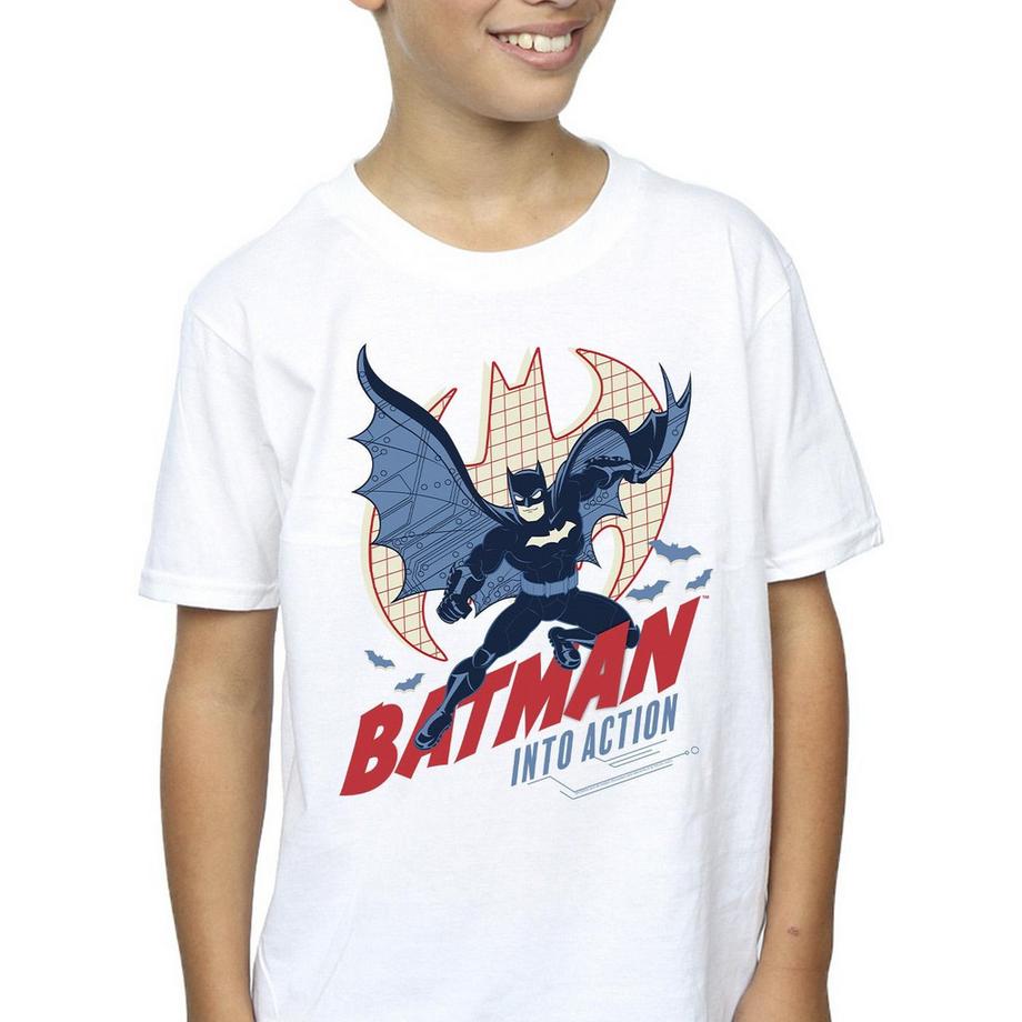 DC COMICS  Tshirt INTO ACTION 