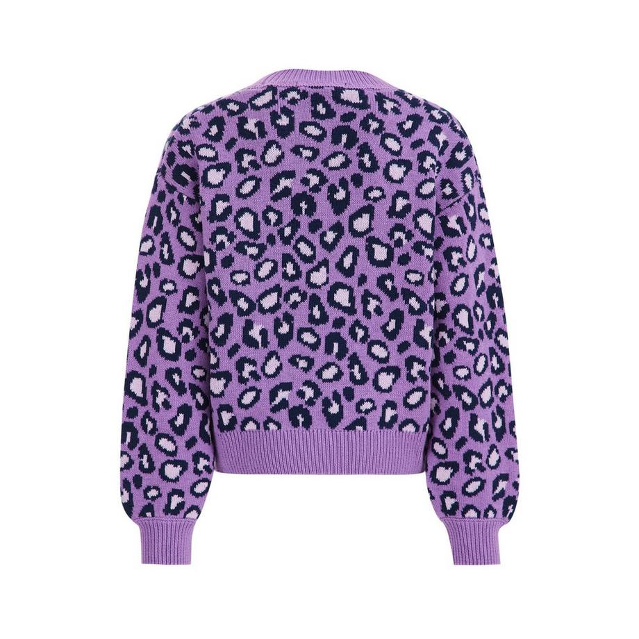 WE Fashion  Mädchen-Strickjacke Mit Muster 