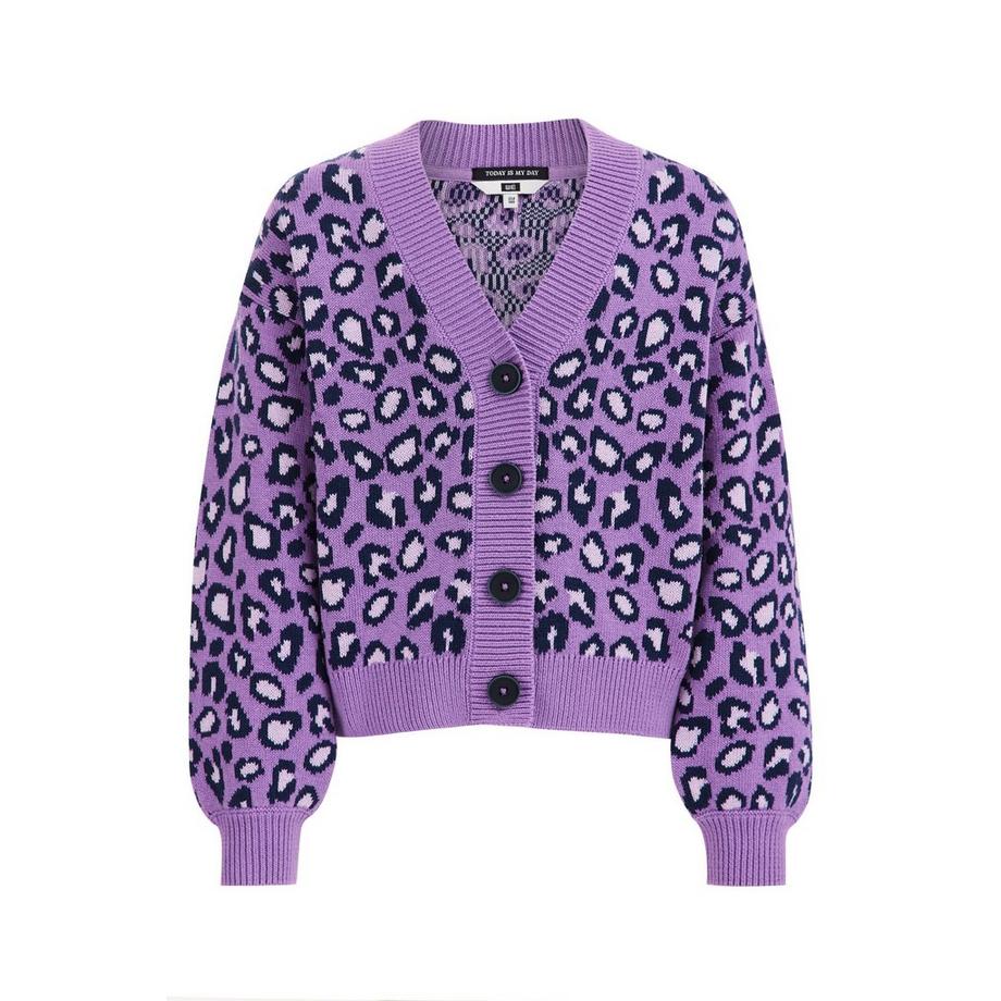 WE Fashion  Mädchen-Strickjacke Mit Muster 