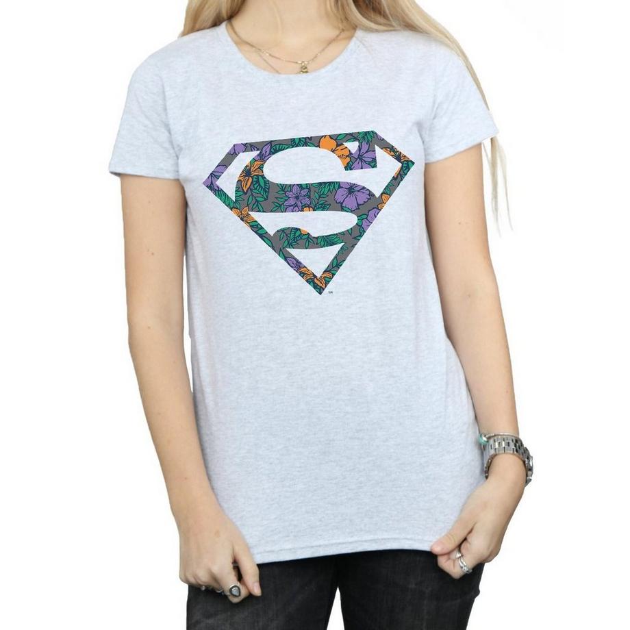 DC COMICS Superman Floral Logo T-Shirt  