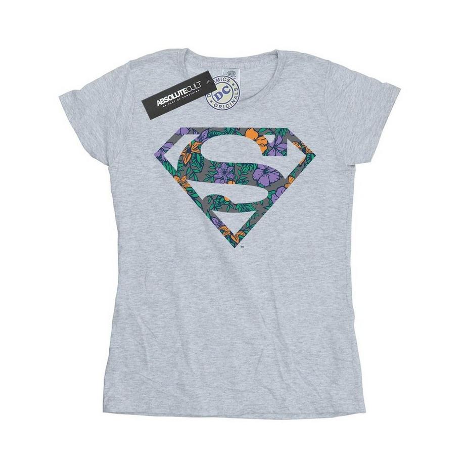 DC COMICS Superman Floral Logo T-Shirt  