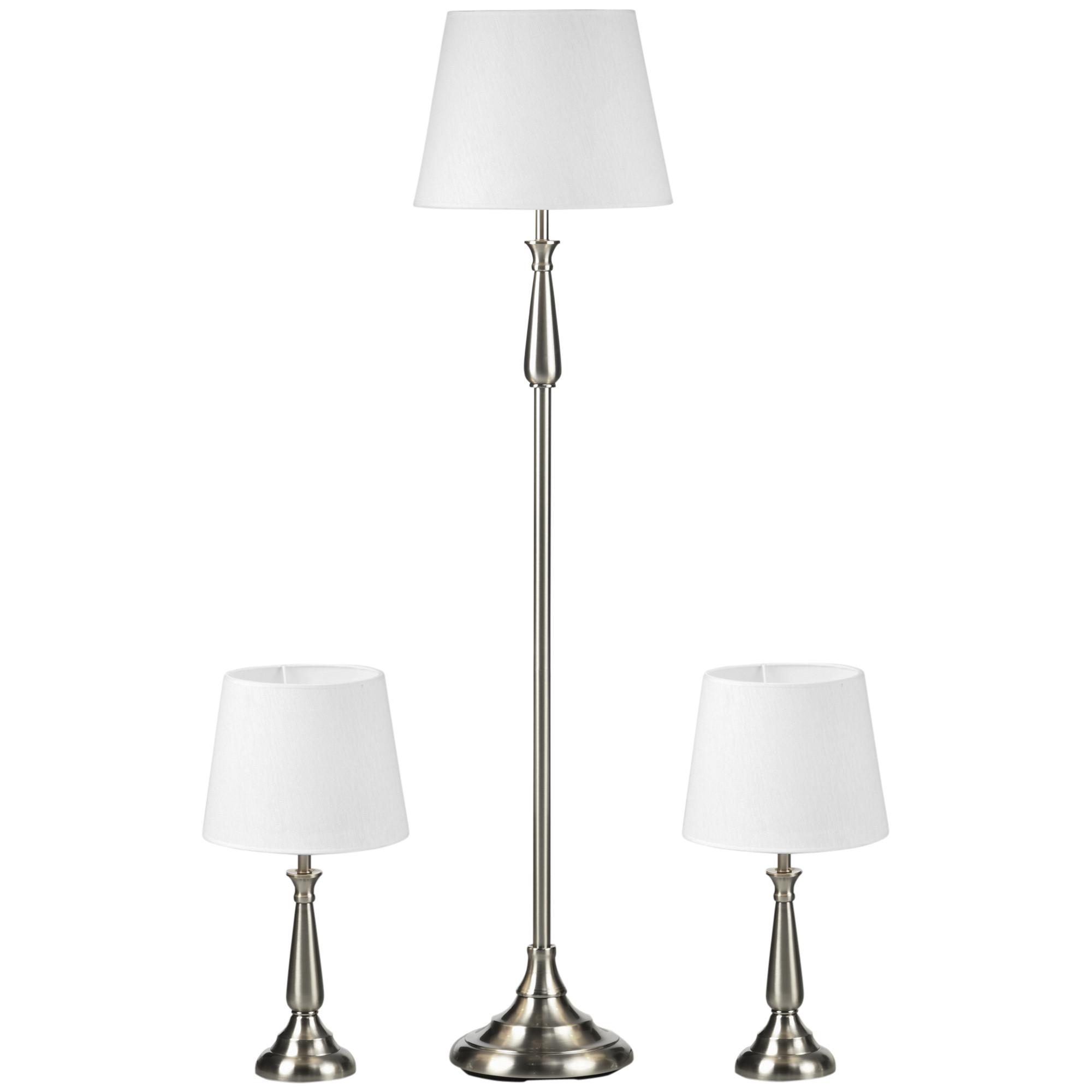 HOMCOM Ensemble de lampes de table  