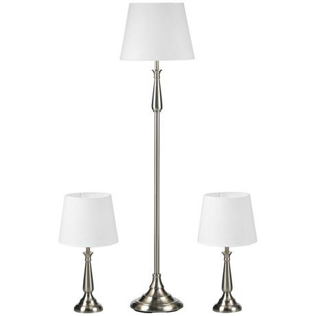 HOMCOM Ensemble de lampes de table  