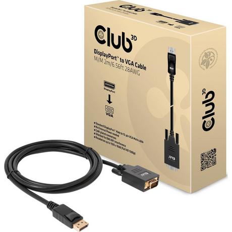 CLUB 3D  Adapterkabel DisplayPort - VGA 