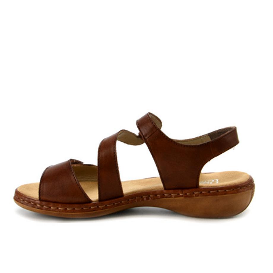 Rieker Clarino Flache Ledersandalen  
