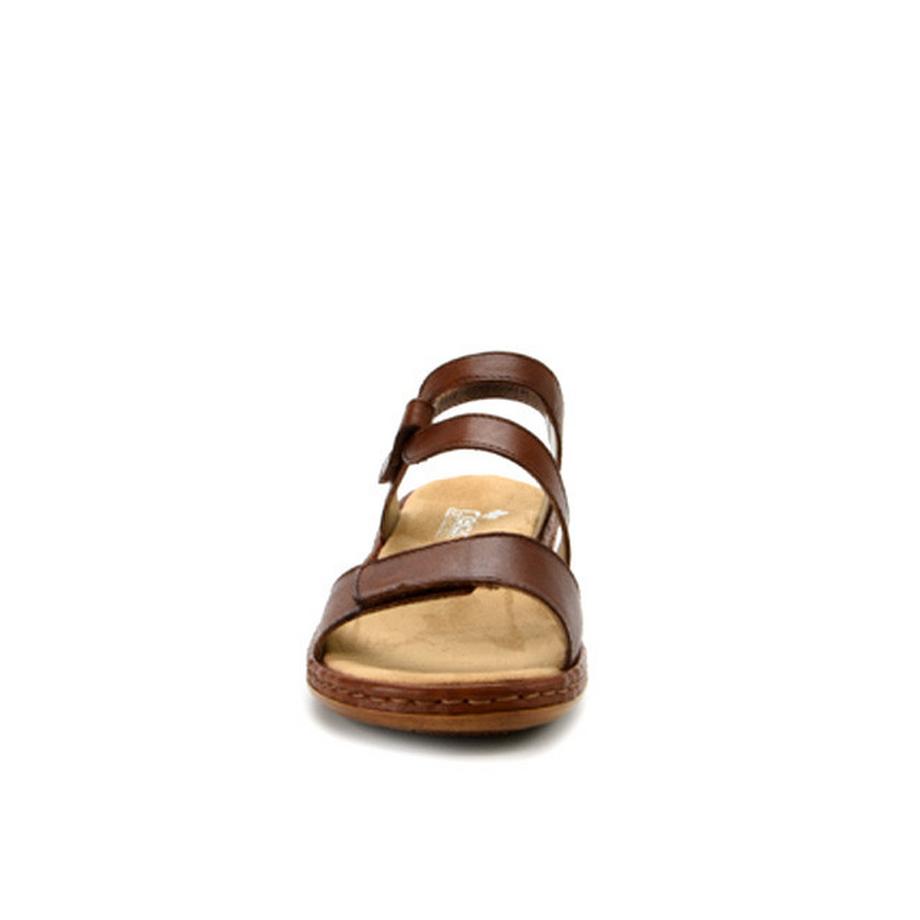 Rieker Clarino Flache Ledersandalen  
