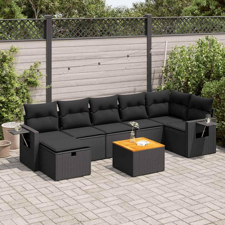 VidaXL Gartensofa set poly-rattan  
