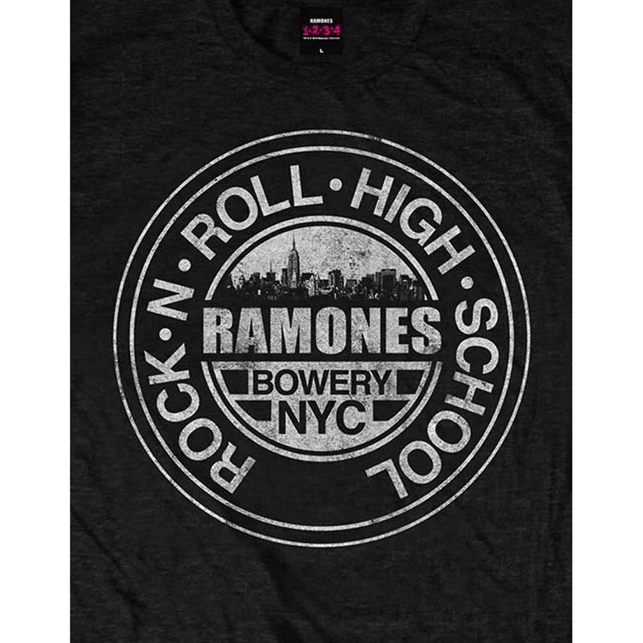 Ramones Rock 'n Roll High School Bowery T-Shirt  