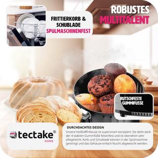 Tectake Heissluftfritteuse Mitch 3,6 l  