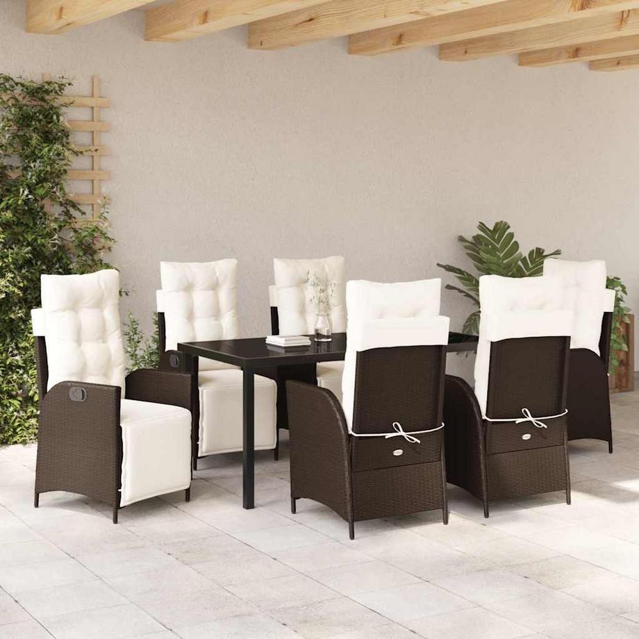 VidaXL Garten essgruppe poly-rattan  