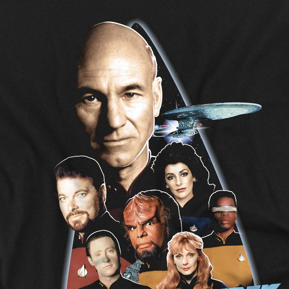 Star Trek The Next Generation T-Shirt Stampata  