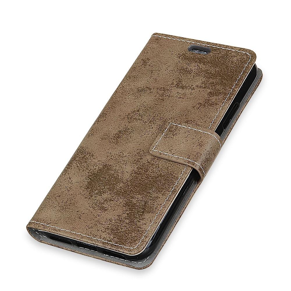 Cover-Discount  custodia Nokia 1.3 - Pelle vintage in pelle scamosciata color kaki 